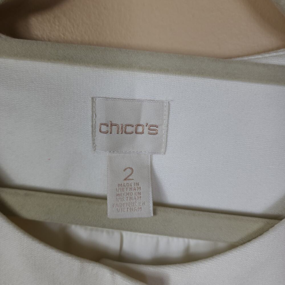 Chico's Colorblock Statement Long Length Jacket S… - image 8